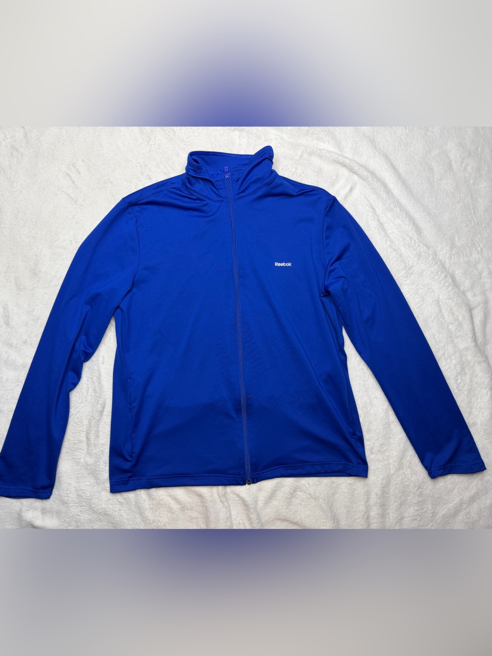 Reebok Men's Zip-Front Performance Jacket in Blue